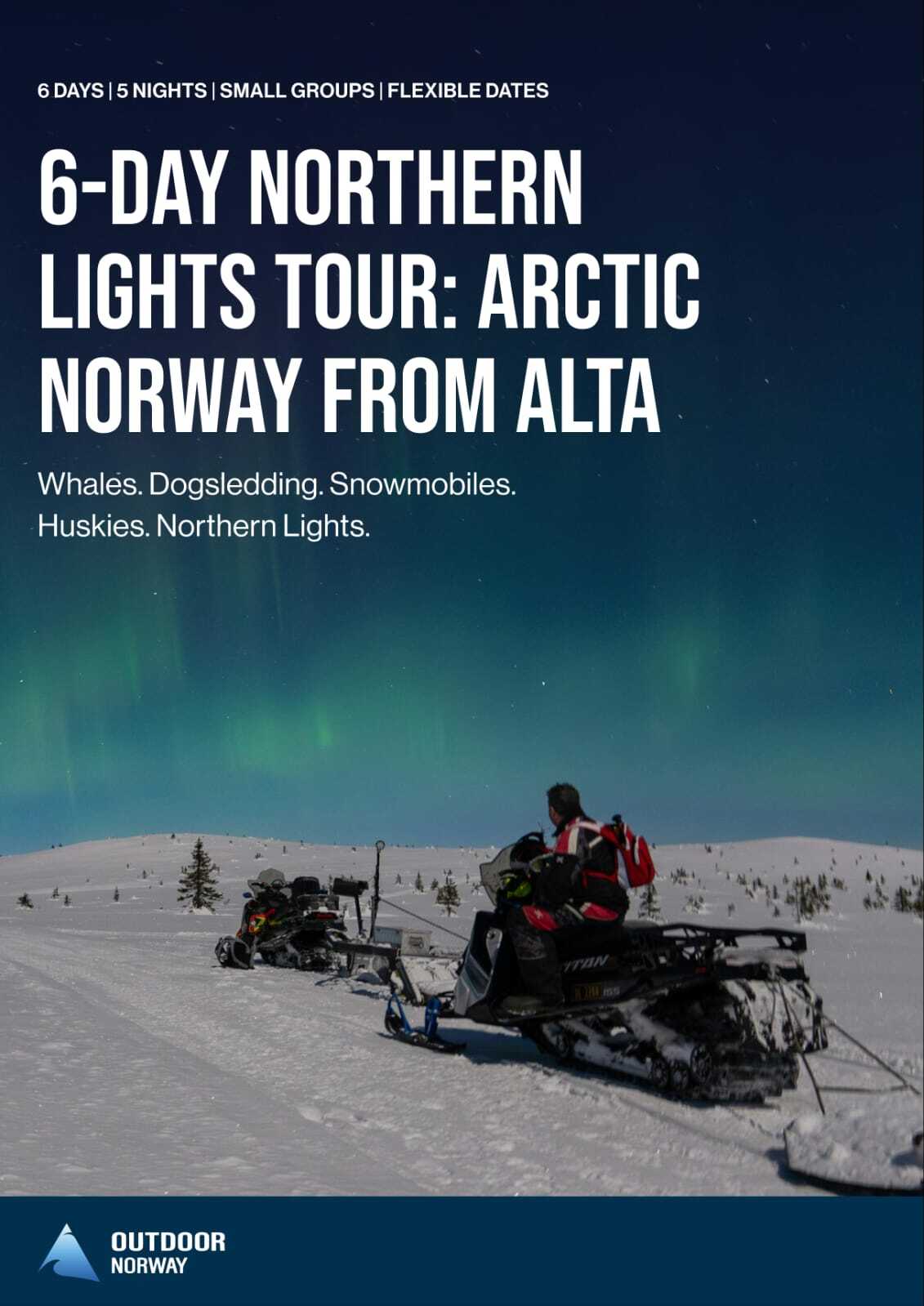 6-dagers nordlys-tur til Alta