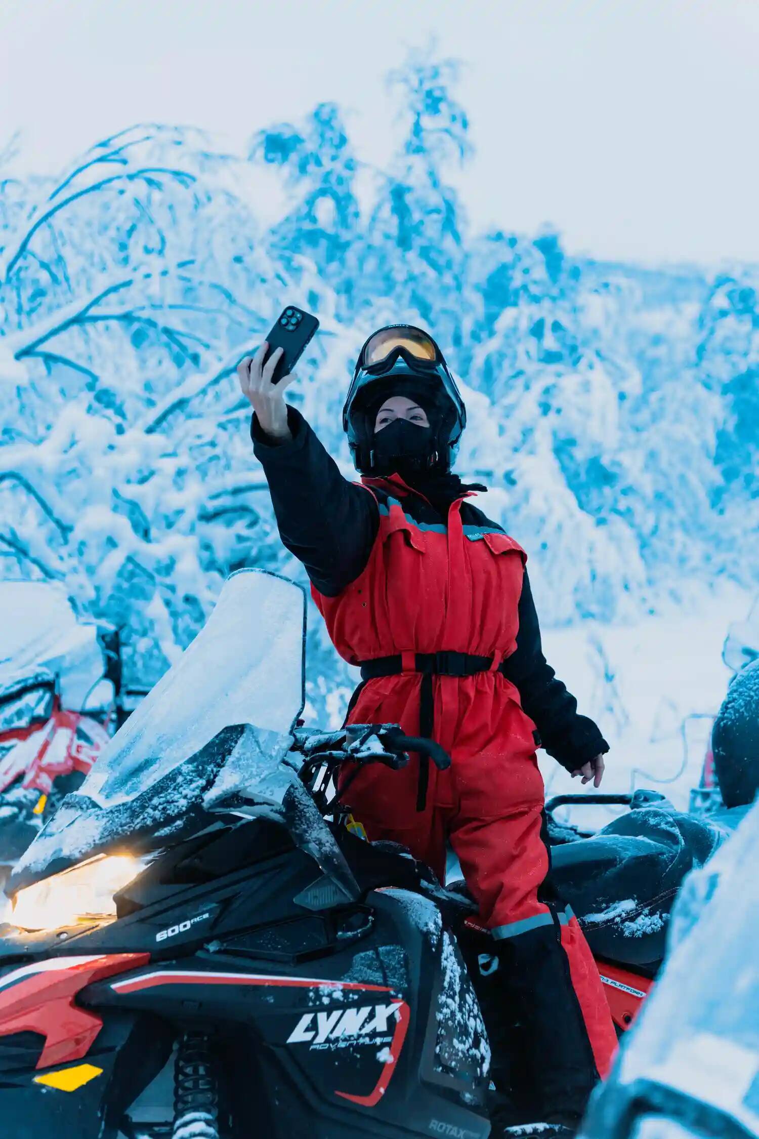 Snøscooter i Alta, Norge 