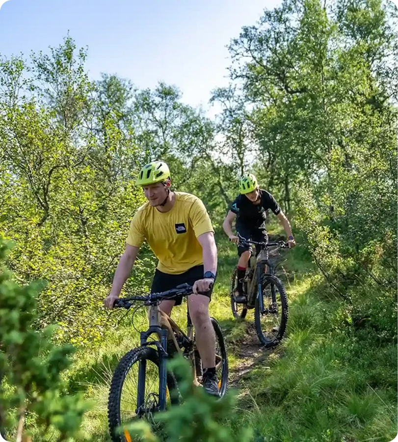 Guidet tur på el-MTB i Voss, Norge